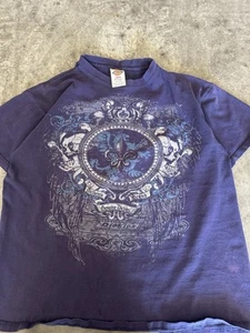 VTG y2k Dickies Graphic Tee skull Shirt Distressed Grunge Skater Men's Size L - Picture 1 of 8