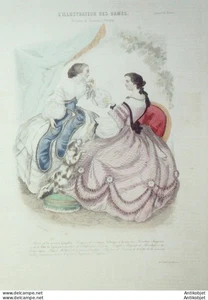 Gravur Mode L'Illustrateur des Dames 1869 # 12 (Old Fashion plate) - Bild 1 von 1