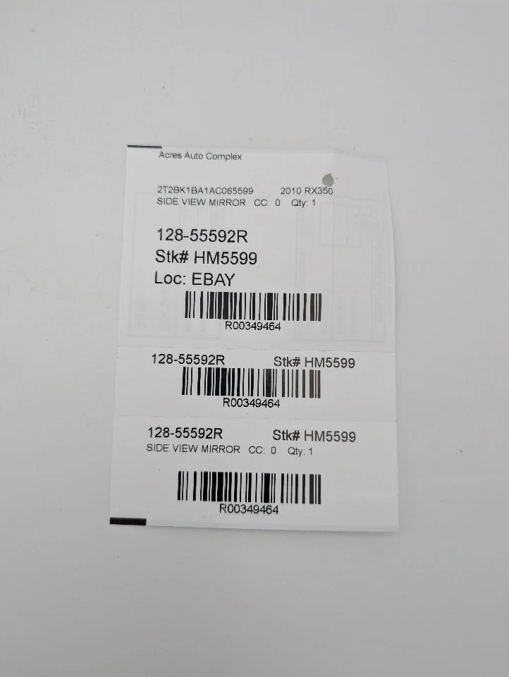 Used Right Door Mirror fits: 2010 Lexus RX350 Power R. w/memory w/o camera Right — 第 1/4 张图片