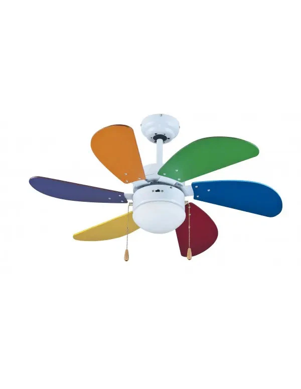 Ventilatore a soffitto Zephir zfs690c con luce 60w e pale Ø92cm - Immagine 1 di 1