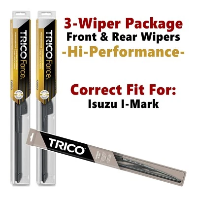 Wipers 3-pk Hi-Performance fits 1985-1988 Isuzu I-Mark 25180x2/30150 Foto 1 de 4