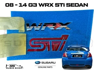 Genuine Subaru Impreza G3 WRX STi Sedan 2008 -14 Boot Letters Badge Decal Emblem - Picture 1 of 8