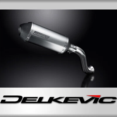 KTM 690 Duke 2013-2018 Delkevic Slip On 10" X-Oval Titanium Exhaust Muffler Kit - Image 1 of 4