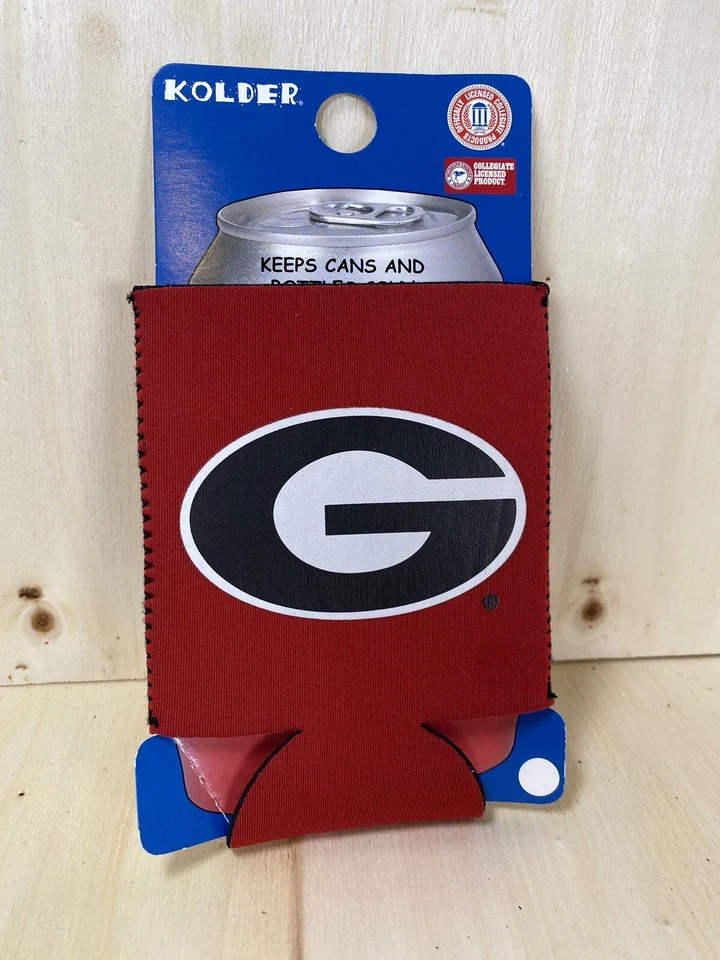 NCAA You Pick 罐装 Koozie Coozie 饮料架 冷藏箱 尾门 足球 全新带标签 — 第 1/4 张图片