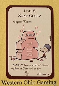 Munchkin Level 6 Soap Golem Card USED Steve Jackson Games - Picture 1 of 2