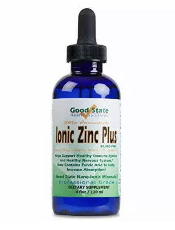 Good State Liquid Ionic Zinc Plus - Ultra Concentrate 10 Drops Equal 15 mg 4 Oz