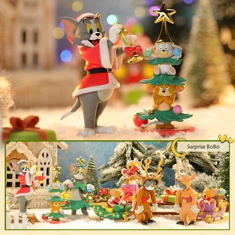 52TOYS Tom And Jerry Merry Christmas Series Blind Box Confirmed Figure Hot Toys Cover