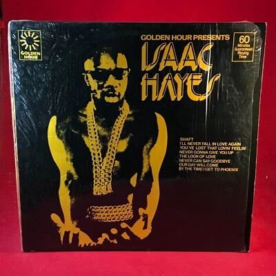 ISAAC HAYES Golden Hour Presents 1976 UK vinyl LP Shaft Look Of Love best of - Image 1 of 4