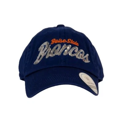 Boise State BSU Broncos NCAA Women's Sequin Script Top World Adjustable Hat Cap - Image 1 of 4