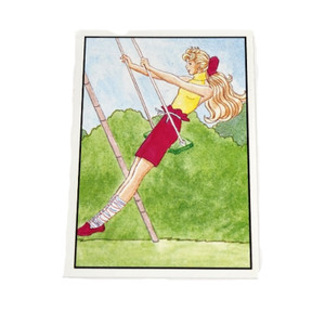 VINTAGE 1989 MATTEL FIGURINE PANINI BARBIE ALBUM STICKER NOS NEW OLD STOCK # 153