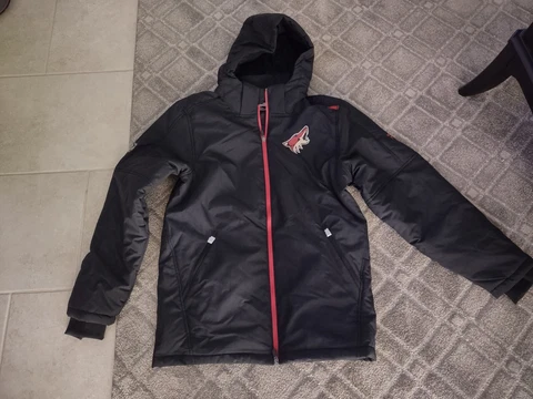 Men's Fanatics Arizona Coyotes Zip Up Hoodie  Jacket Size Medium Cover