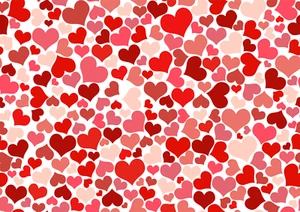 Love Hearts Valentines Weddings Full A4 Sheet Of Edible Wafer Paper - Picture 1 of 2