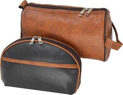 PU Leather Makeup Bag Mini Travel Cosmetic Pouch Jewelry Organizer with Zip Lock - Image 1 of 4