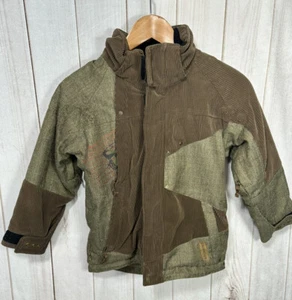 Obermeyer Jacket Boys 6  Ripper Winter Coat Brown Corduroy Kids - Picture 1 of 10