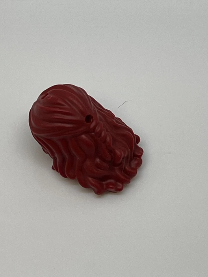 Lego Minifigura Rojo Oscuro Mini Muñeca, Pelo Amigos Largo Ondulado, Atado Trasero HP#74 Foto 1 de 1