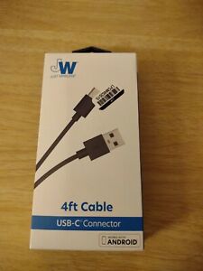Fits For Compatible With Just Wireless USB-C Connector 4ft Cable Work W/ Android