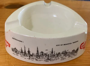 Vintage Carlsberg Beer Copenhagen Plastic Ashtray R2S Milan Italy Used - Picture 1 of 8