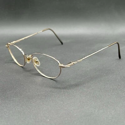 Catherine Deneuve CD-215 Oval Eyeglasses Frame Gold 50-17-132 Used - Image 1 of 4