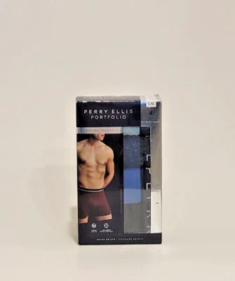 Paquete de 4 calzoncillos boxer Perry Ellis Portfolio talla L nuevos con etiquetas Foto 1 de 2