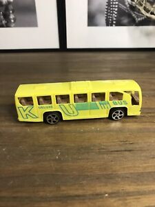 Bus Jaune À friction En Plastique Véhicule Miniature Autobus