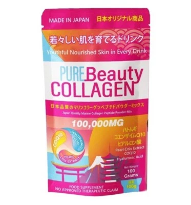 Pure Beauty Collagen 100,000mg Made In Japan - D NELSON ENTERPRISES - Image 1 of 4
