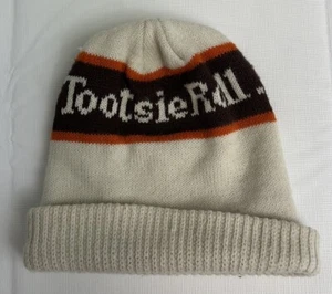 Vintage Tootsie Roll Winter Hat Beanie Toboggan - Picture 1 of 4