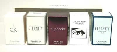 CALVIN KLEIN 5 PEÇAS MINI CONJUNTO ETERNITY+EPHORIA+CALVIN KLEIN FEMININO+ ETERNITY AIR+CK - Imagem 1 de 3