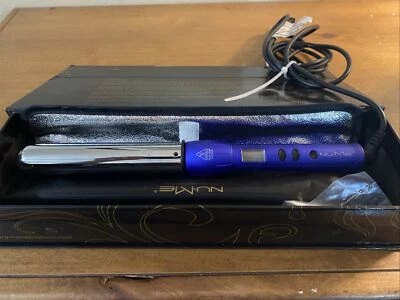 NuMe Magic Wand Professional Curling Titanium 1" HB212 Digital Temp Control blue - Image 1 of 4