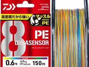 Daiwa Fishing PE Line UVF PE DURASENSOR×8＋Si² 100m-600m #0.6-11 lb 5 Colors - Picture 1 of 5