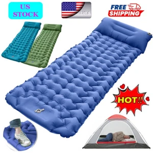 Portable Inflatable Sleeping Pad Easy to Carry Air Mattress with Outdoor Grade - Picture 1 of 18