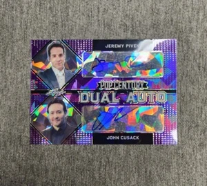 Jeremy Piven & John Cusack Cracked Ice Purple 2021 Pop Century Dual Auto # 6/7  - Picture 1 of 6
