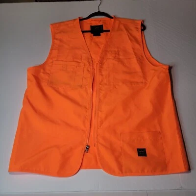 Vintage Walls Vest Size M Regular Orange Hunting Safety Zip USA Made - Image 1 of 4