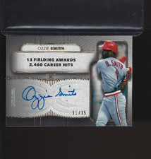 2021 TOPPS DEFINITIVE LEGENDARY COLLECTION ON-CARD AUTO #LAC-OS OZZIE SMITH /35