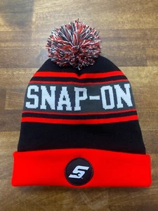 Genuino Snap-On Herramientas Rojo, Negro y Blanco Bobble Hat Nuevo - Imagen 1 de 3