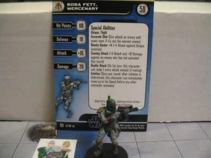 =Star Wars Miniatures FORZA SCATENATA Boba Fett, Mercenary 47/60 con scheda = - Foto 1 di 1