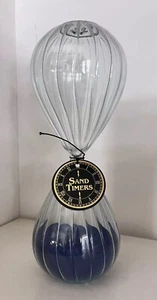 Home essentials 60 Minutes Sand Timer large hour glass 10”x4” Blue Sand - Picture 1 of 9