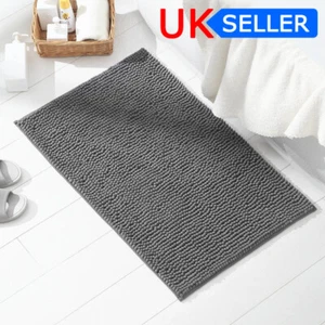 Soft Non-Slip Thick Shaggy Noodle Bobble Loop Bath Mat Pedestal Super Absorbent - Picture 1 of 20