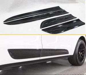 Protector de moldeo fibra de carbono para panel de puerta lateral para Porsche Macan 2014-2020 - Imagen 1 de 6