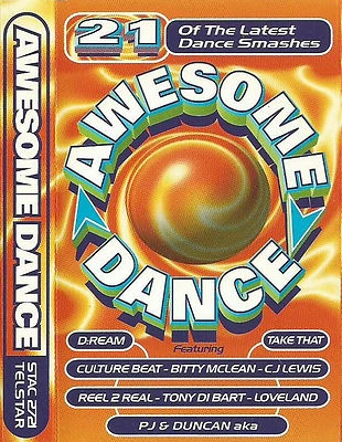 AWESOME DANCE  CASSETTE 21 TRACKS DREAM CULTURE BEAT FRANKIE GOES 2 UNLIMITED   - Image 1 of 4