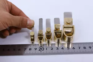5pcs Violin Making Tools Mini Brass Planes Blade wood project Curved Bottom #1 - Picture 1 of 8