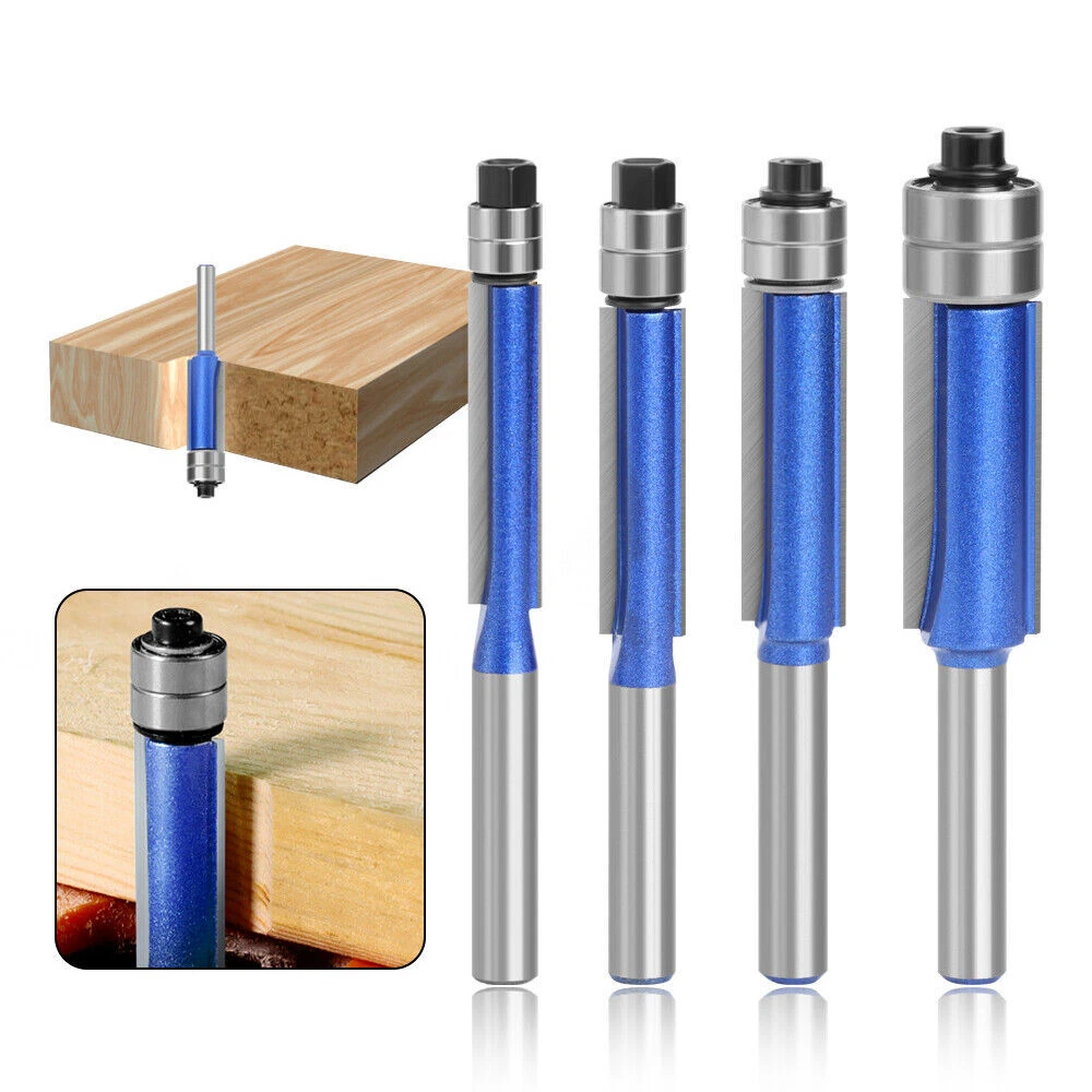 Akylin Router Bit Set Akylin Extra Long Flush Trim Router Bits - 1/2 ...