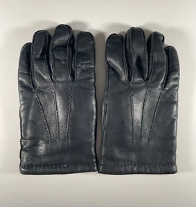 Gant USA Leather Gloves Men’s Large Black Sherpa Lined Vintage Driving Made USA - Picture 1 of 9