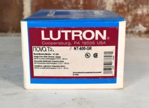 Lutron NT-600 GR Single Pole Dimmer Switch Grey 400-3159 REV - Open Box - Picture 1 of 8