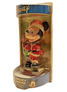 Walt Disney Resine Natale "Topolino Dondolante" Bobblehead Doll - Imagen 1 de 5