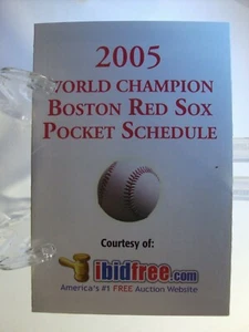 Boston Red Sox 2005 calendario de bolsillo (Sch0088) - Imagen 1 de 2