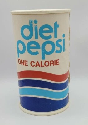 BANCO DE MONEDAS PEPSI DIETA Blanco Grande Plástico Ondas Retro J158 De Colección Foto 1 de 4