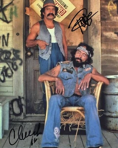 Cheech and Chong Autographed 8x10 Photo (Reproduction) - Picture 1 of 1