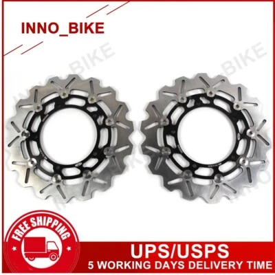 Rotores de freno delanteros discos para Yamaha YZF R6 2003 2004 YZF R6S 2006 2007 2008 2009 Foto 1 de 4