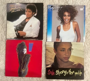 1980s Pop Soul R&B Vinyl Lot Janet Sade Whitney MICHAEL JACKSON THRILLER - Picture 1 of 2