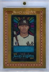 Mini vitral 2024 Topps Allen & Ginter Jasson Dominguez Rookie #31 SP - Imagen 1 de 2